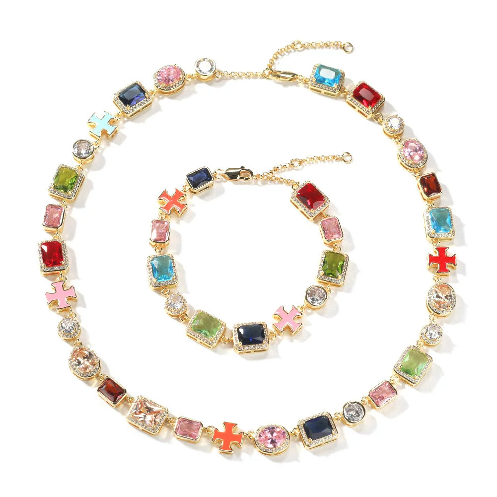 Carnival Cross Tennis Chain Set