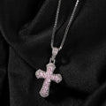 The Baguette Cross Pendant Necklace