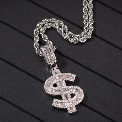 Dollar Sign Pendant Necklace