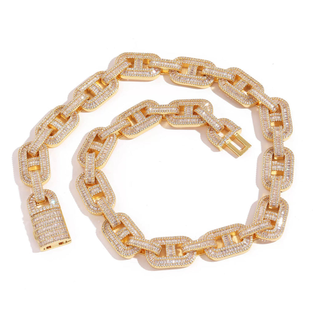 Vault Baguette Mariner Link Necklace