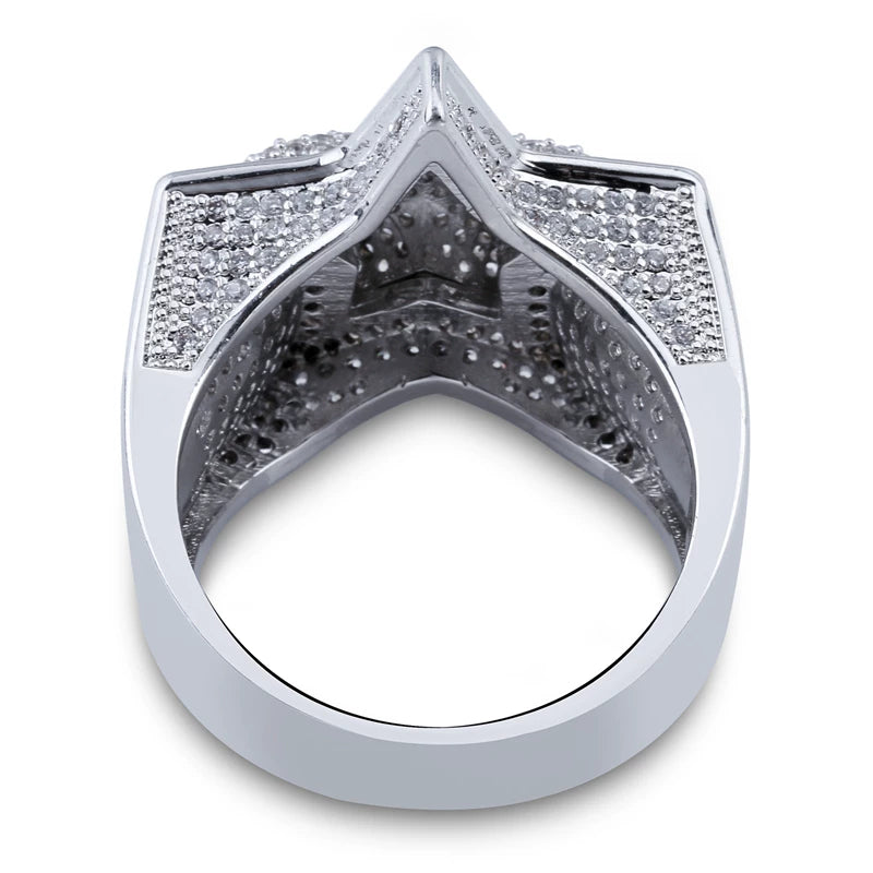 Nova Star Iced Ring