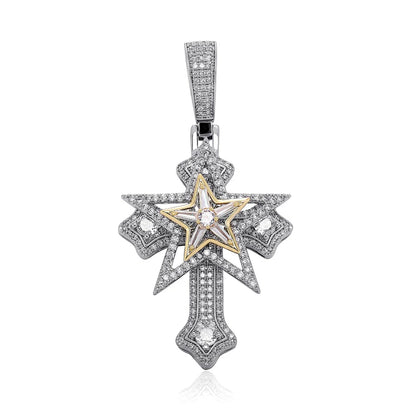 Stellar Cross Pendant Necklace