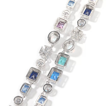 Byzantium Cross Gemstone Tennis Set