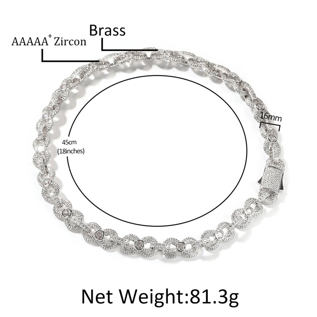 Glacé Mariner Iced Cuban Link Necklace
