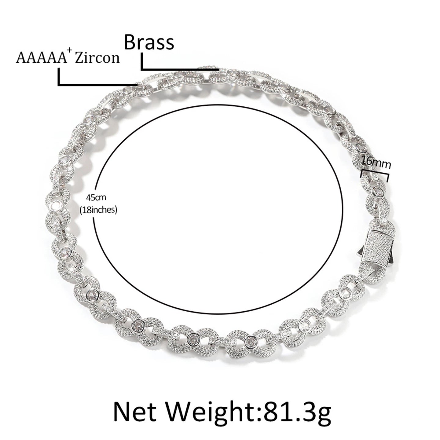 Glacé Mariner Iced Cuban Link Necklace
