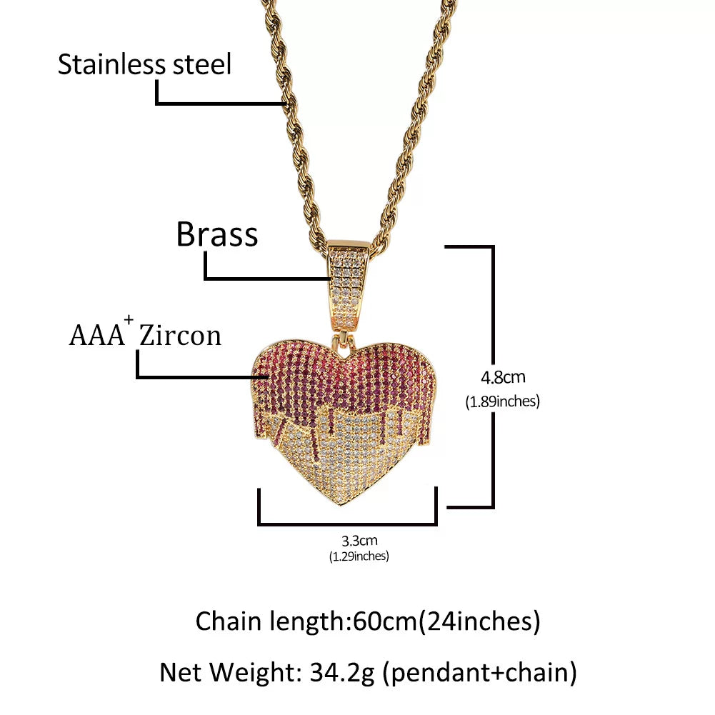 The Broken Heart Pendant Necklace