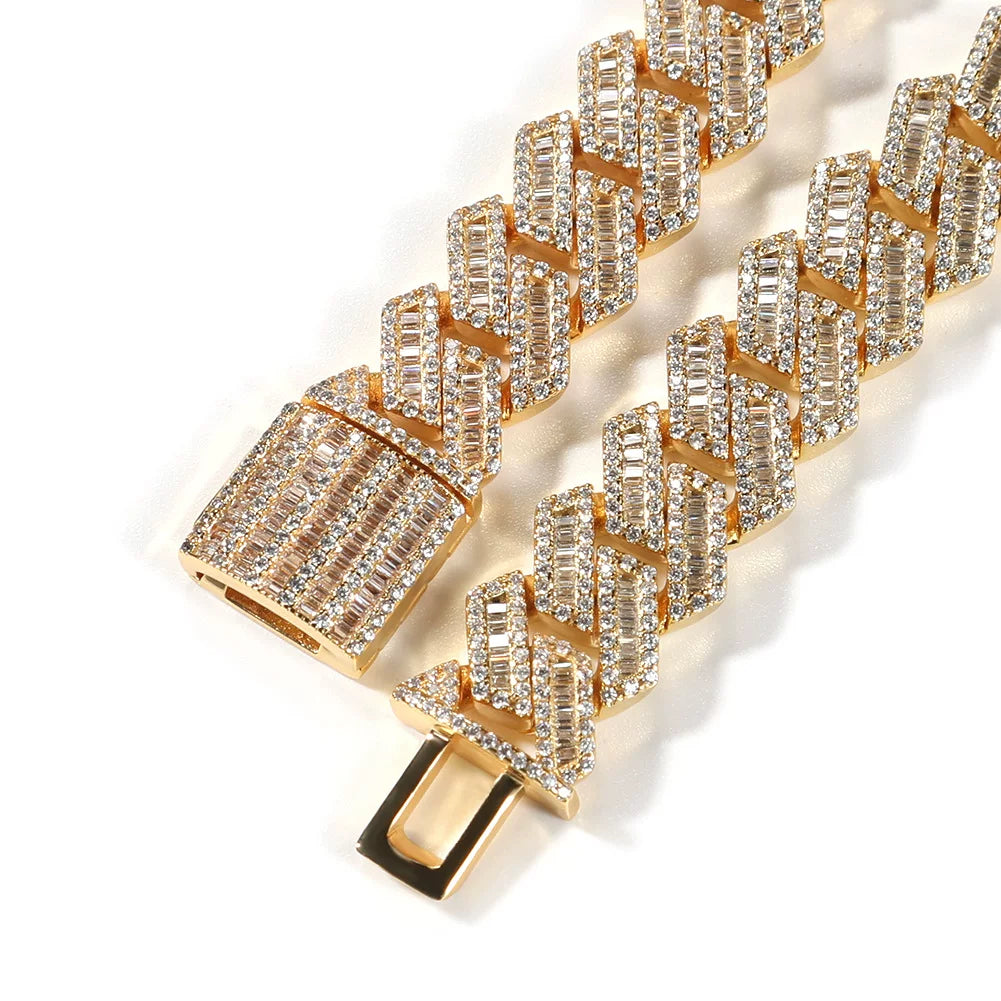 The Baguette Cuban Chain Necklace