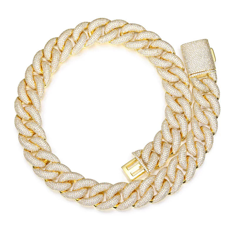 Dome 20mm Iced Cuban Link Necklace