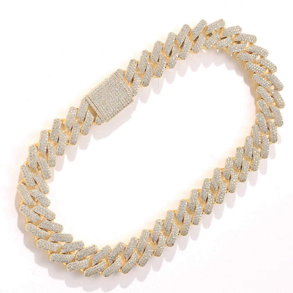 Domino Iced Cuban Link Necklace