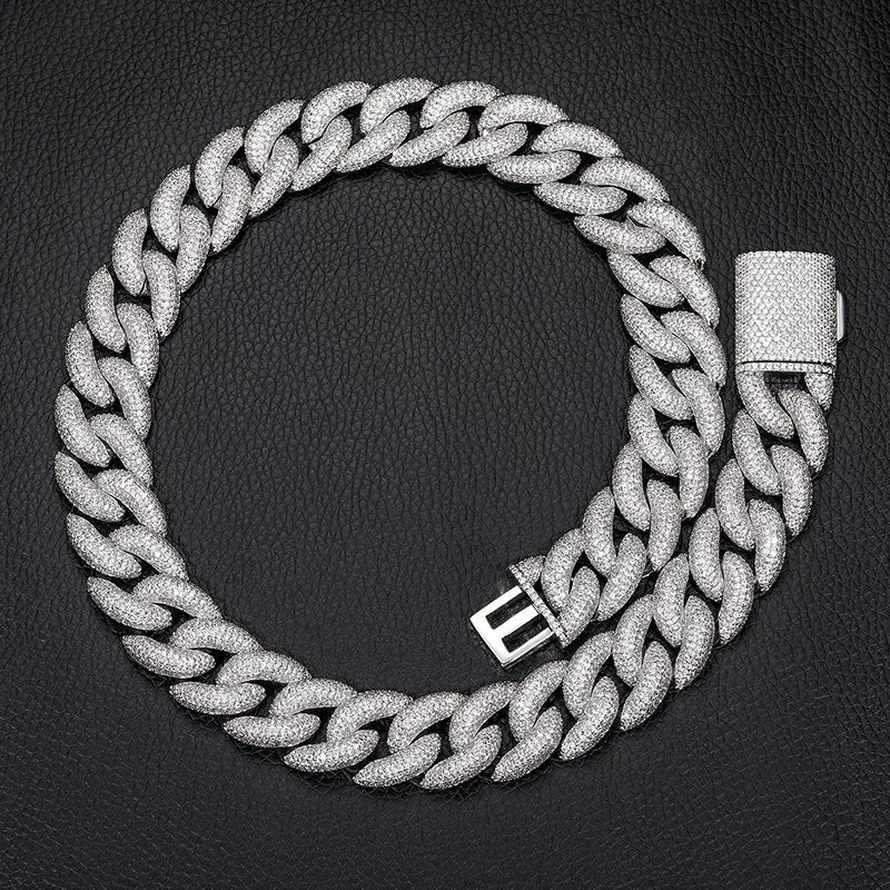 Dome 20mm Iced Cuban Link Necklace