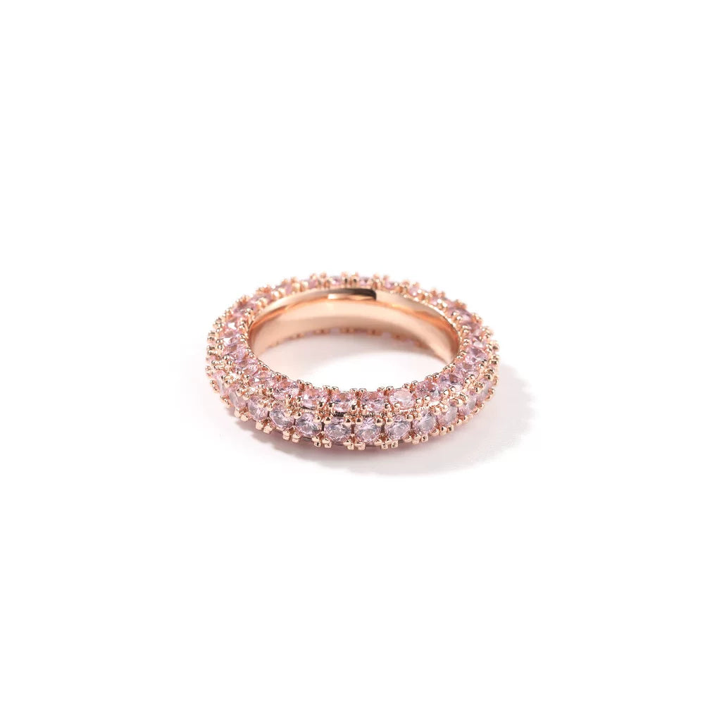 The Triple Row Dome Eternity Ring