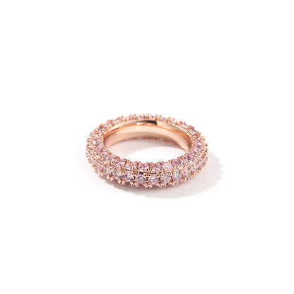The Triple Row Dome Eternity Ring