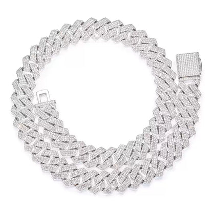 Luxe 16mm Baguette Cuban Link Necklace