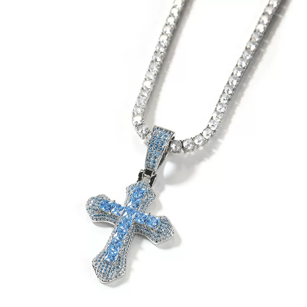 The Spectrum Cross Pendant Necklace