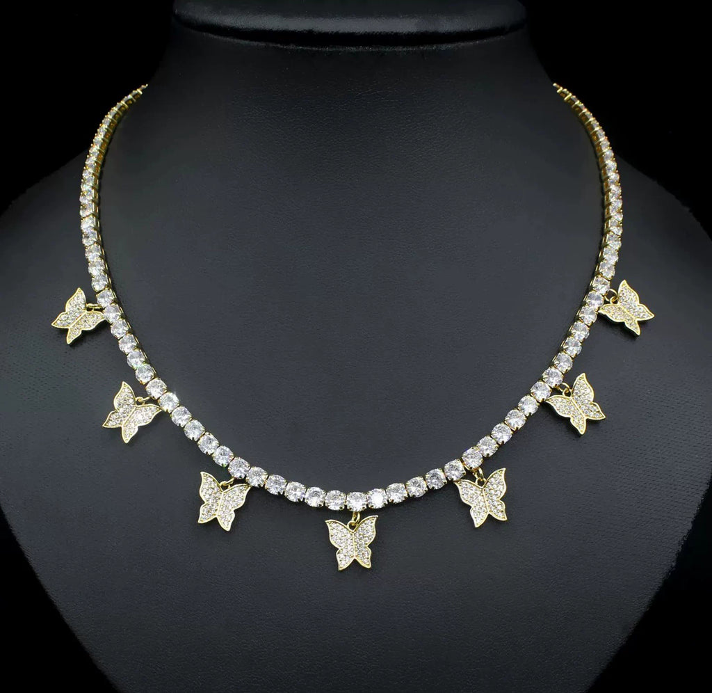 Butterfly CZ Necklace