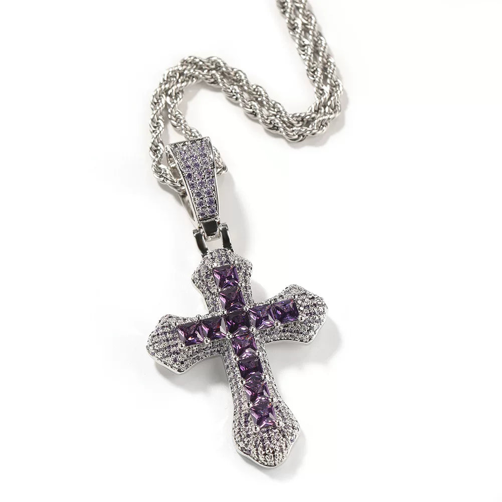 The Spectrum Cross Pendant Necklace