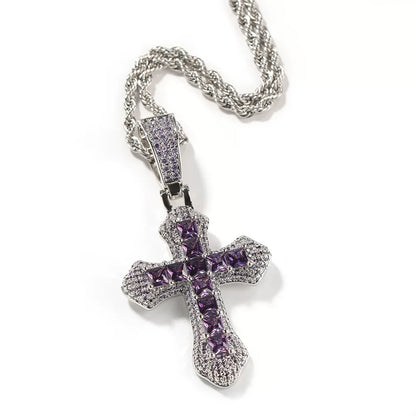 The Spectrum Cross Pendant Necklace