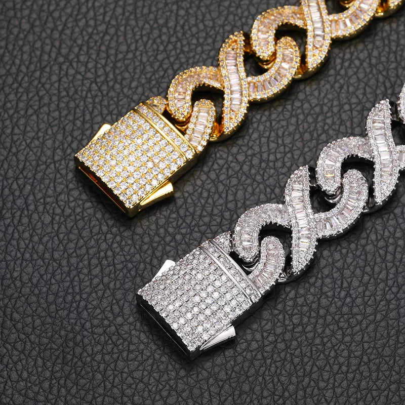 Luxe 16mm Baguette Cuban Link Chain