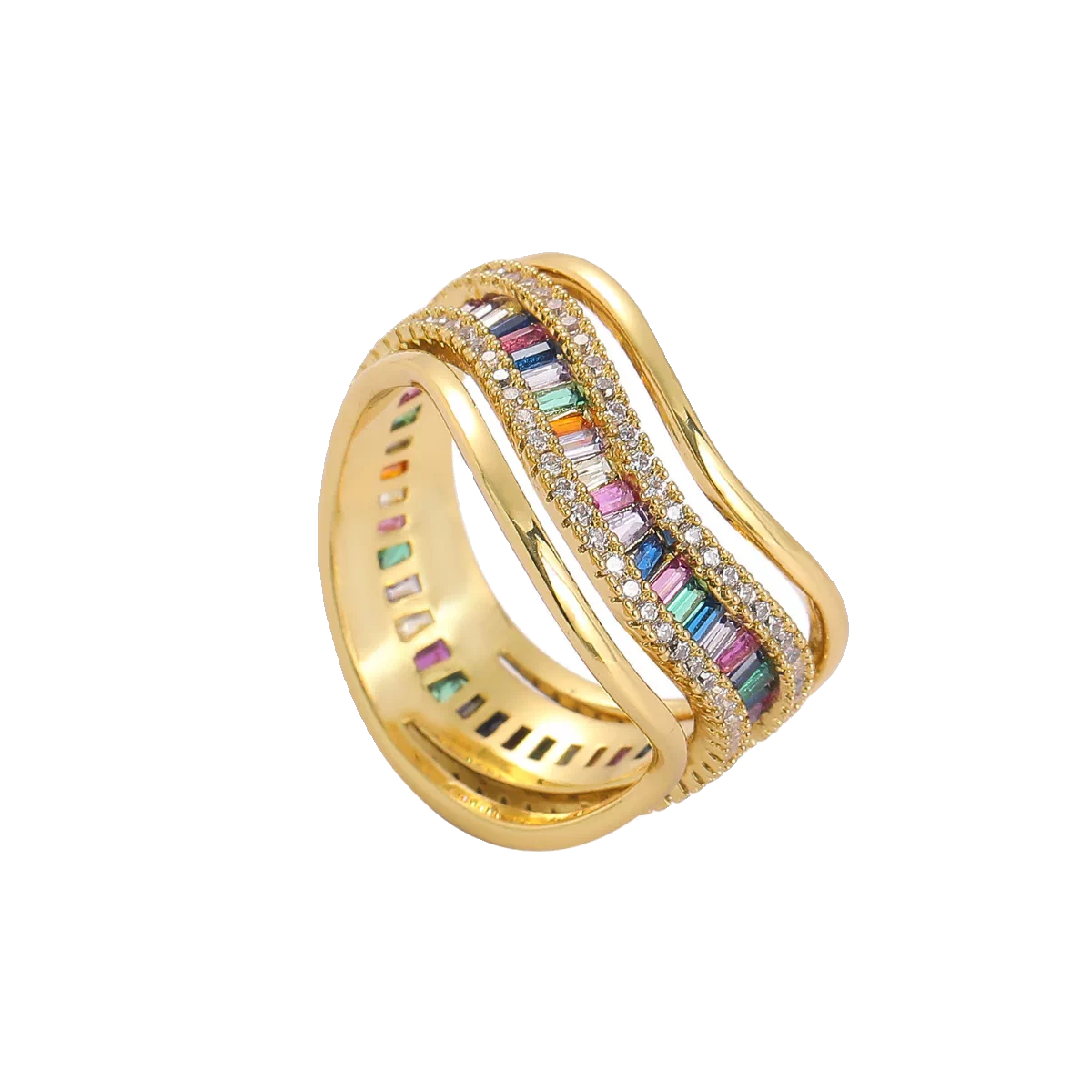 The Rainbow Wave Ring