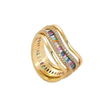The Rainbow Wave Ring