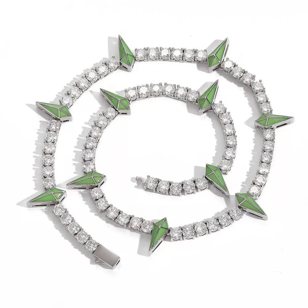 The Star Spike Tennis Chain Necklace