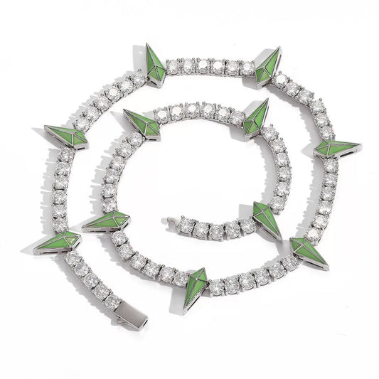 The Star Spike Tennis Chain Necklace