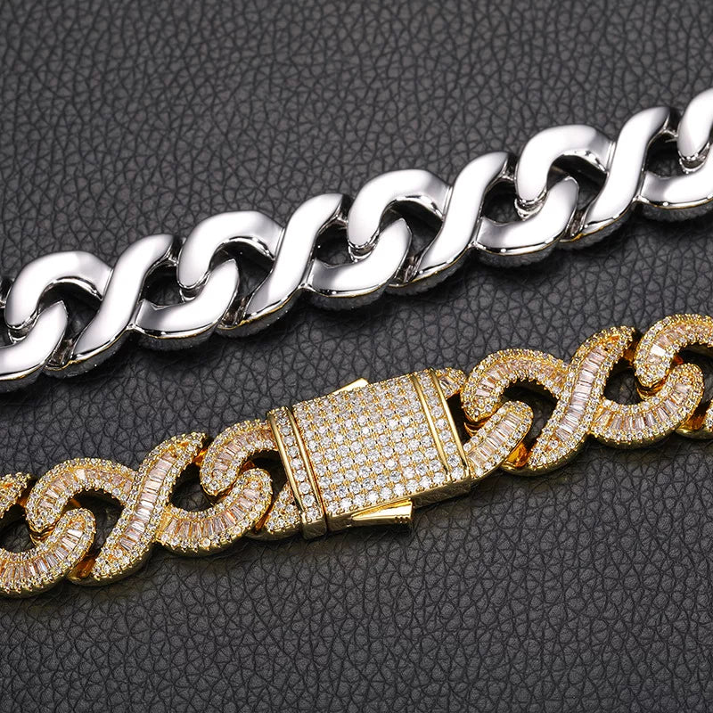 Luxe 16mm Baguette Cuban Link Chain