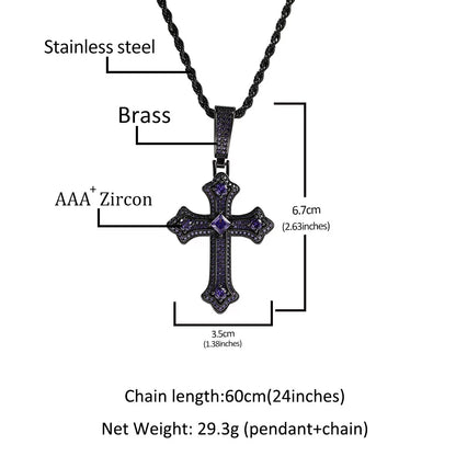 Reliquary Cross Pendant Necklace