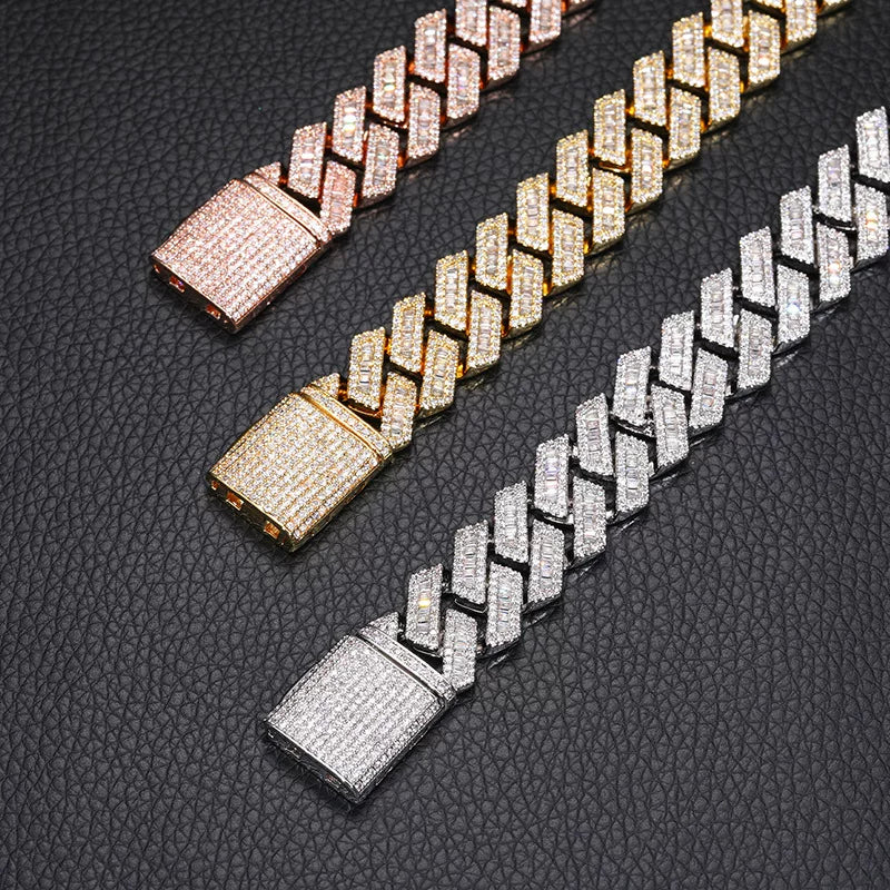Luxe 20mm Baguette Cuban Bracelet