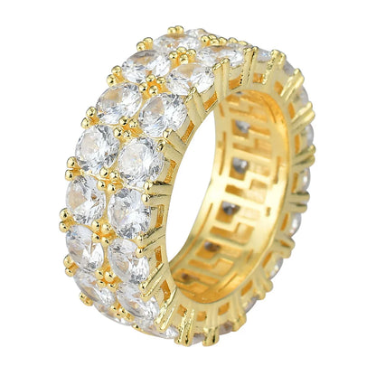 The Double Row Prong Eternity Ring