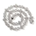 Fleur Infinity Iced Link Necklace