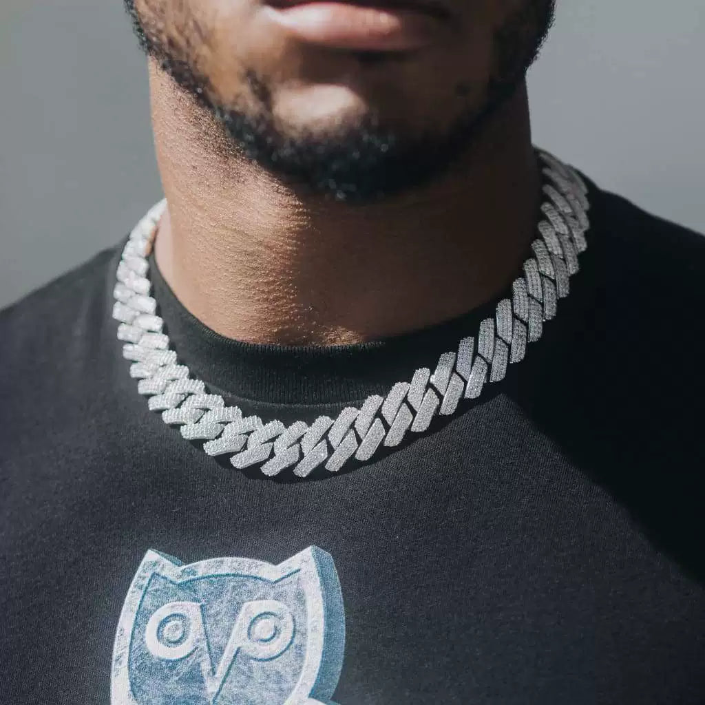Domino Iced Cuban Link Necklace