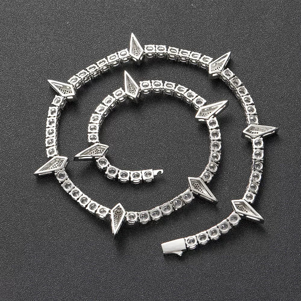 The Star Spike Tennis Chain Necklace