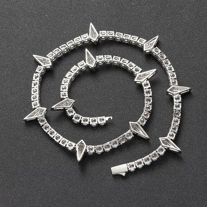 The Star Spike Tennis Chain Necklace