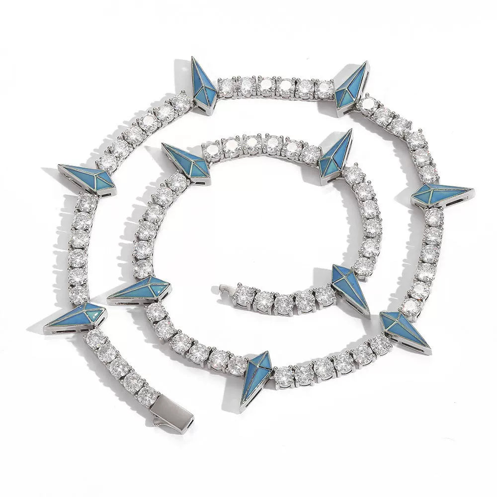 The Star Spike Tennis Chain Necklace