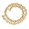 Puffed Iced Gucci Link Necklace