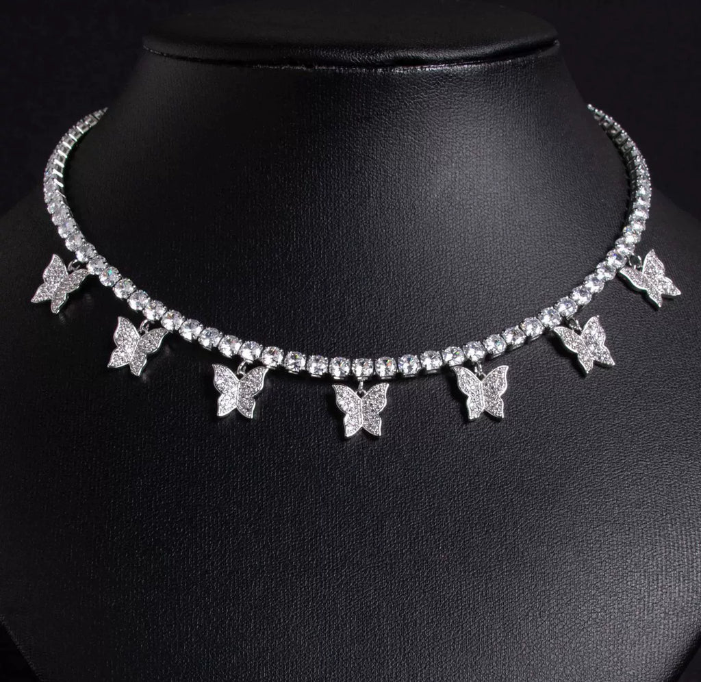 Butterfly CZ Necklace