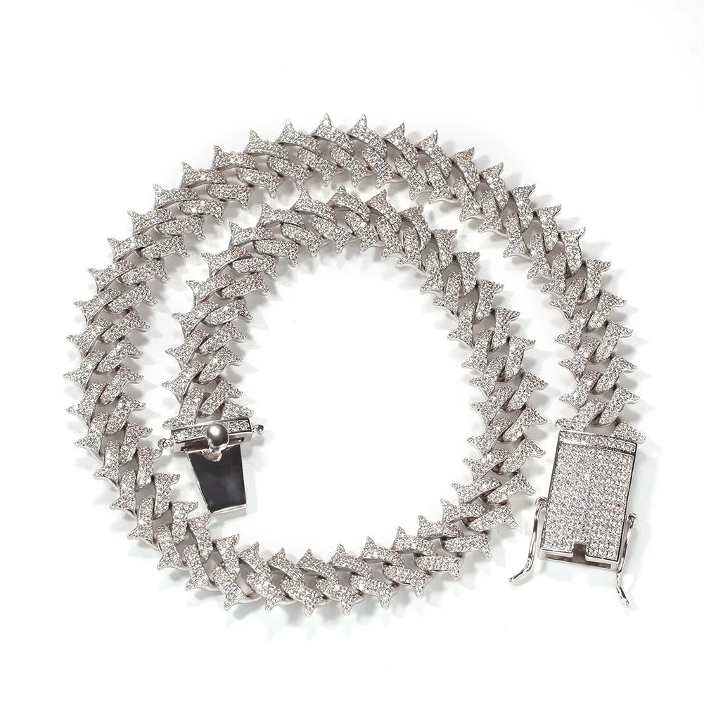 Thorns Iced Cuban Link Chain