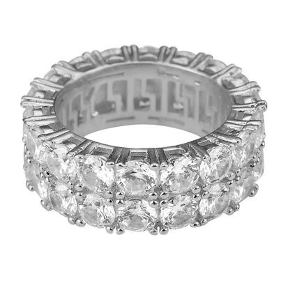 The Double Row Prong Eternity Ring