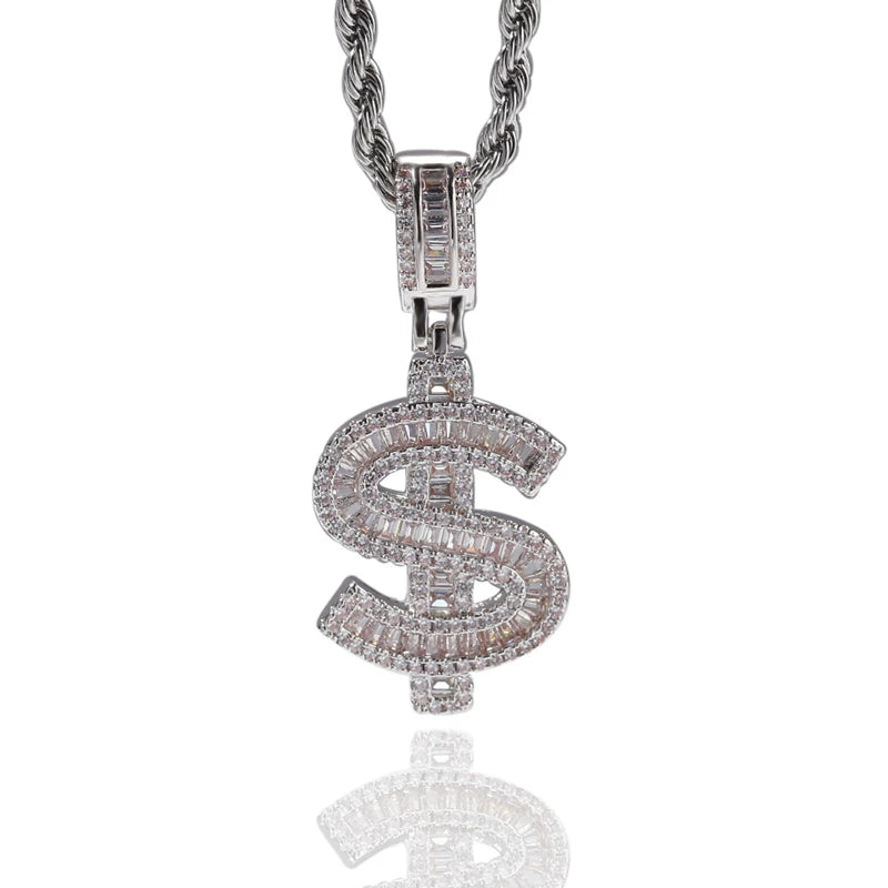 Dollar Sign Pendant Necklace