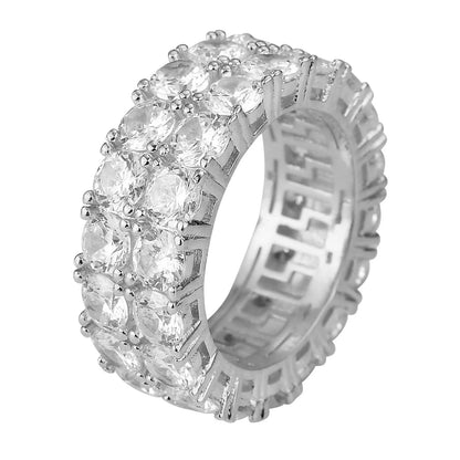 The Double Row Prong Eternity Ring