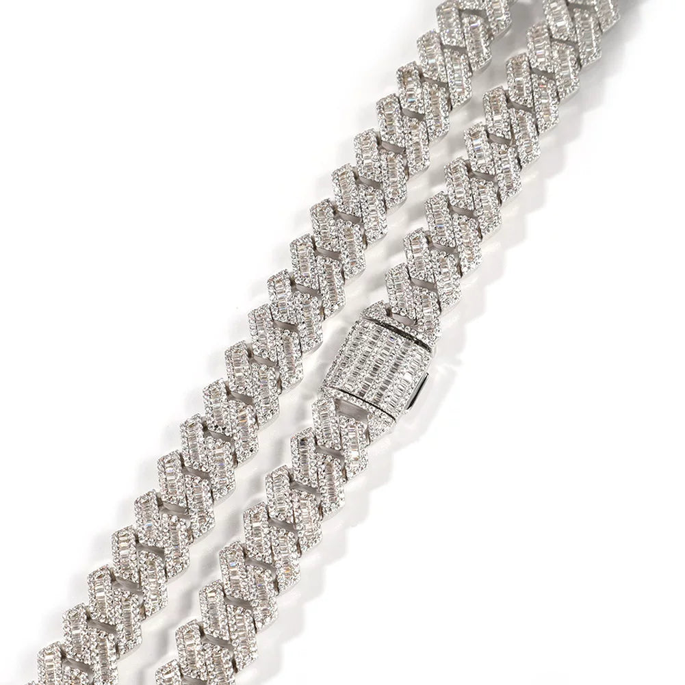 The Baguette Cuban Chain Necklace