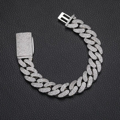 Frost 18mm Oval Link Iced Cuban Bracelet
