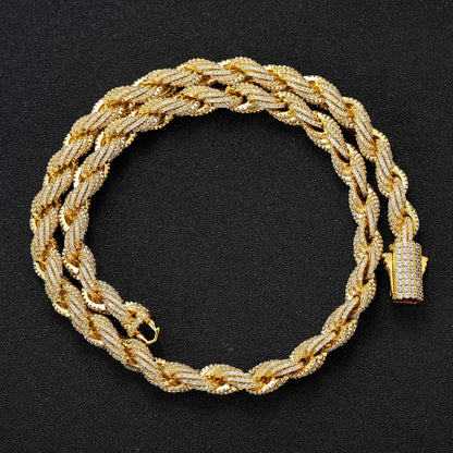 The Iced Rope Chain Necklace