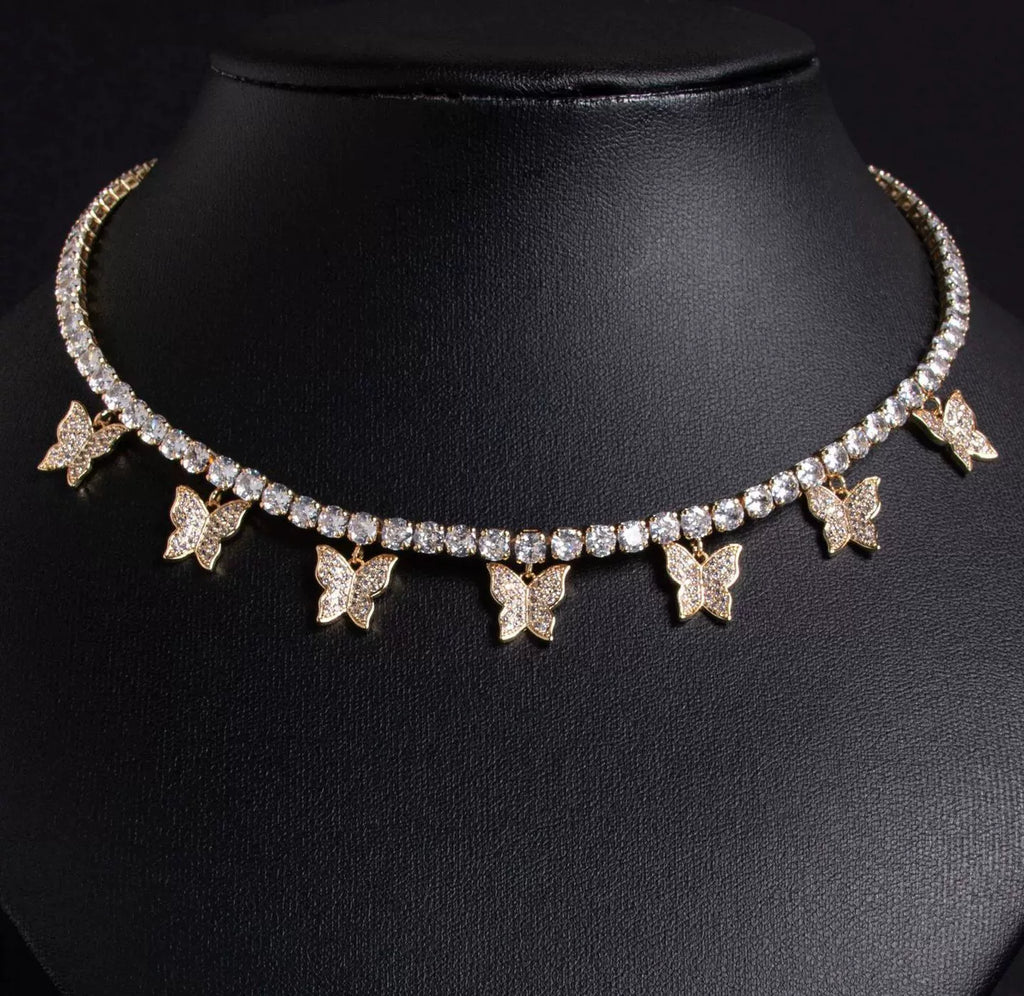 Butterfly CZ Necklace