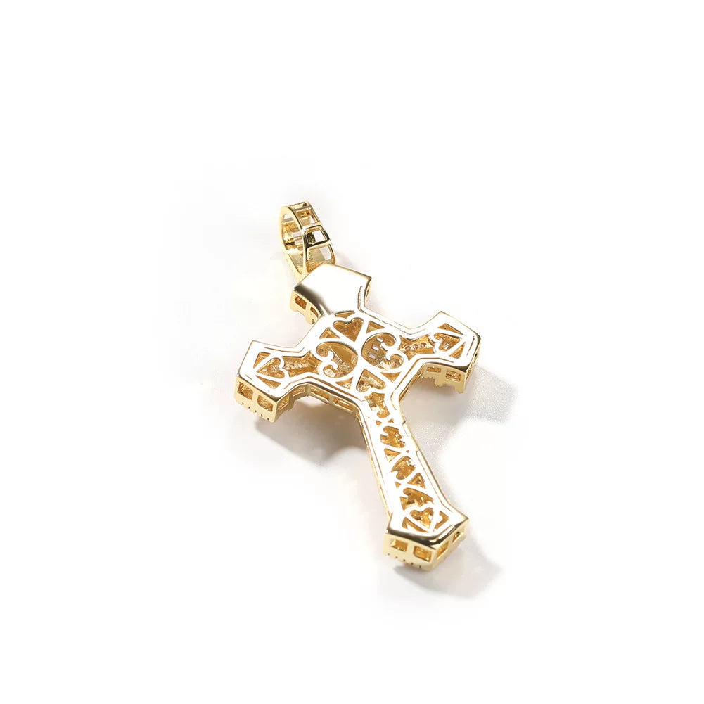 Vault Baguette Cross Pendant Necklace