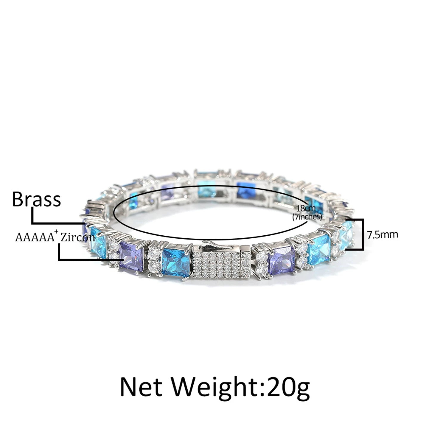 Aurora Tennis Bracelet