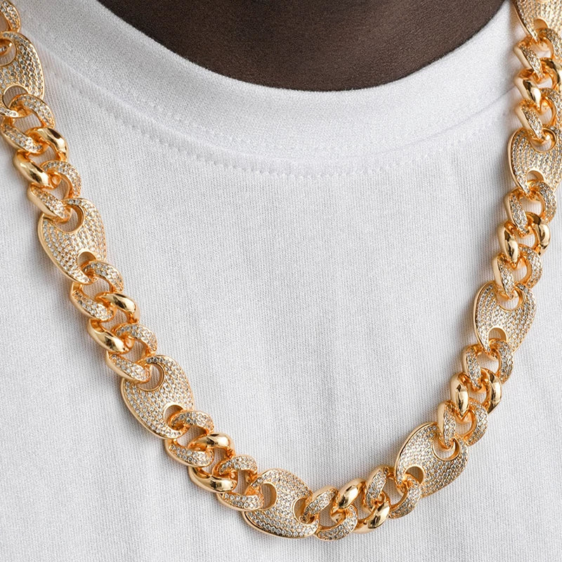 Mariner Cuban Iced Hybrid Necklace
