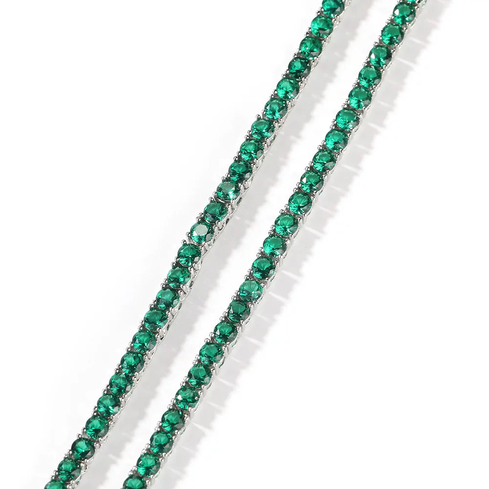 The Emerald Tennis Chain Necklace