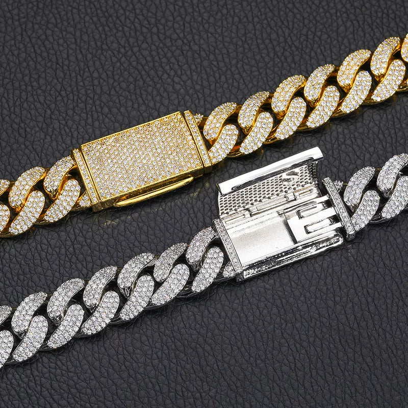 Frost 18mm Oval Link Iced Cuban Bracelet